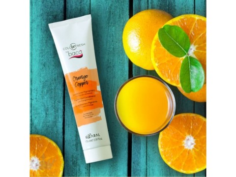 KAARAL COLOREFRESH ORANGE COPPER dažantysis kondicionierius kasdienei plaukų priežiūrai , 175 ml KAARAL COLOREFRESH ORANGE COPPER dažantysis kondicionierius kasdienei plaukų priežiūrai , 175 ml